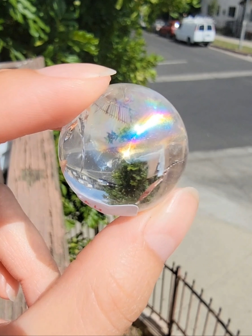 (#4) NEW 27MM HIGH-QUALITY CLEAR QUARYZ MINI SPHERE
